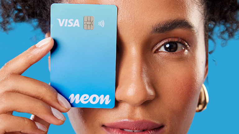novo logotipo banco neon